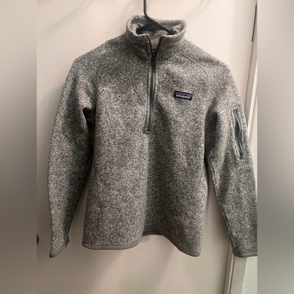 Patagonia ¼ Zip Better Sweater in Heather Gray Excellent Condition size small